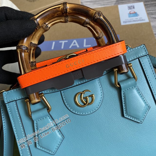 Gucci新款女包 古馳全皮手提肩背竹節包 Gucci迷你托特包 655661  ydg3314